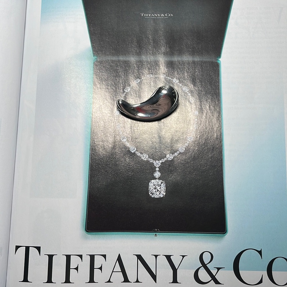 Tiffany & Co Large Elsa Peretti Teardrop Pin - Picture 2 of 8